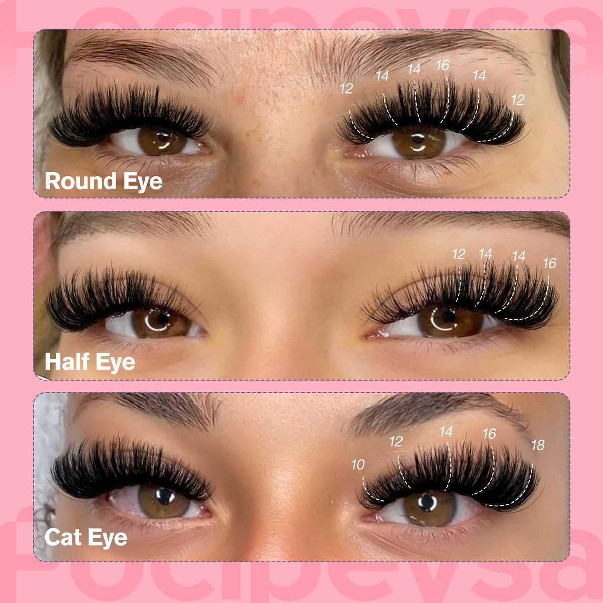 Focipeysa Fluffy Lash Clusters in a lifestyle setting on a makeup table