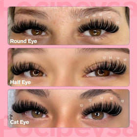 Focipeysa Fluffy Lash Clusters in a lifestyle setting on a makeup table