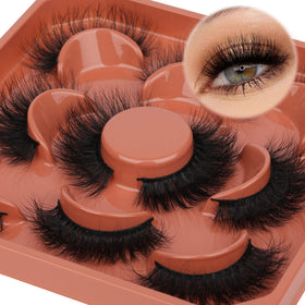 Focipeysa Fluffy Lashes 14mm showing multiple pairs in pack