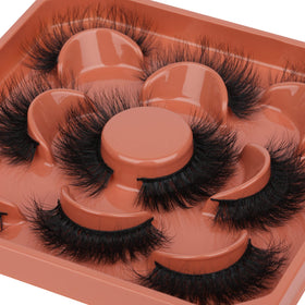 Focipeysa Fluffy Lashes 14mm side view showing fluffiness