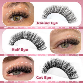 Focipeysa lash clusters displayed on a makeup table