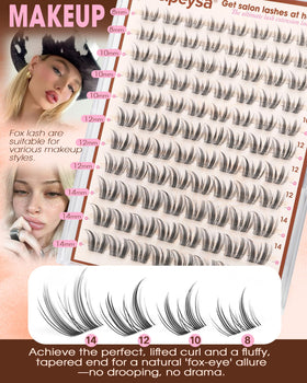 Focipeysa Manga Lash Clusters worn by a model