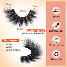 Focipeysa Mink Lashes packaging display