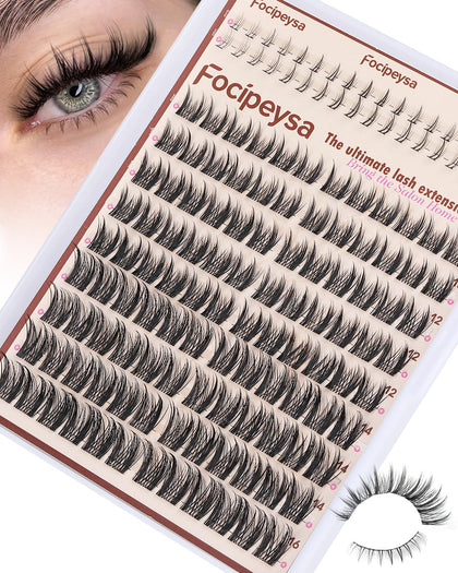 Focipeysa Wispy Lash Clusters front view packaging