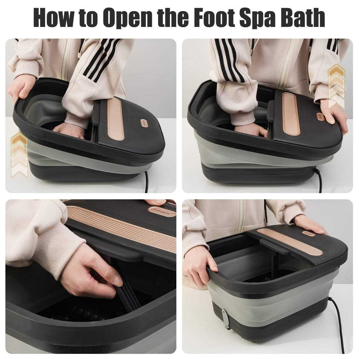 FOFOJÔY Foot Spa Bath spacious interior for relaxation