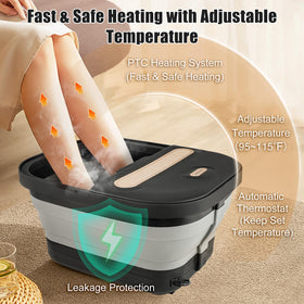 FOFOJÔY Foot Spa Bath with bubbles and massage rollers