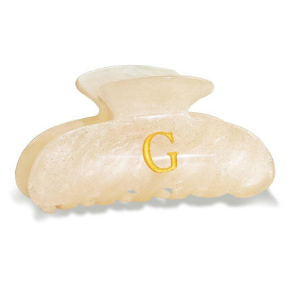 Fohufo Acrylic Letter Hair Clip G front view