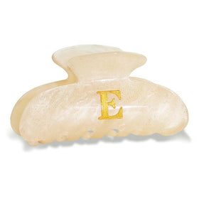 Fohufo Glitter Initial Hair Claw Clip A-letter front view