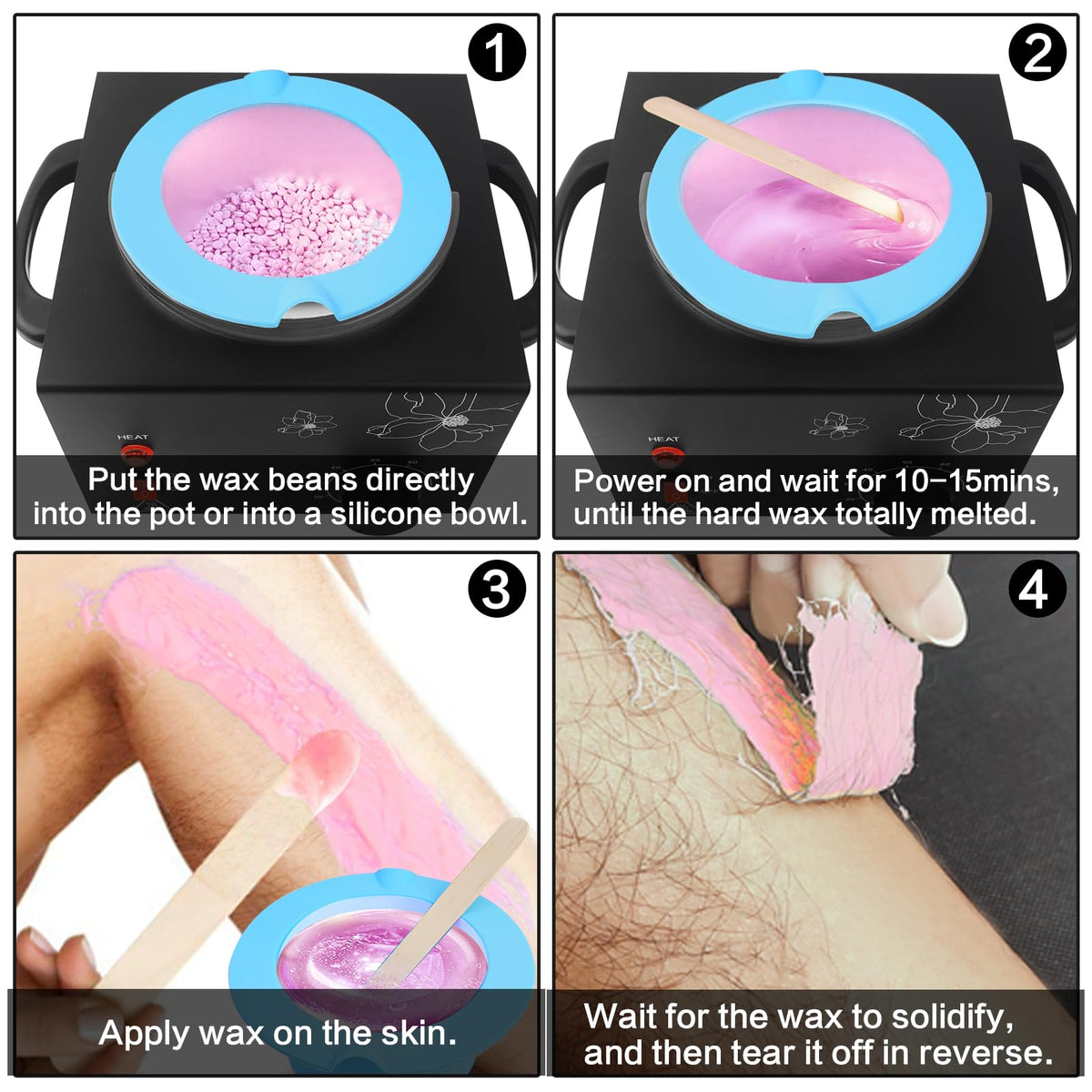 folconroad Portable Wax Warmer with silicone bowl