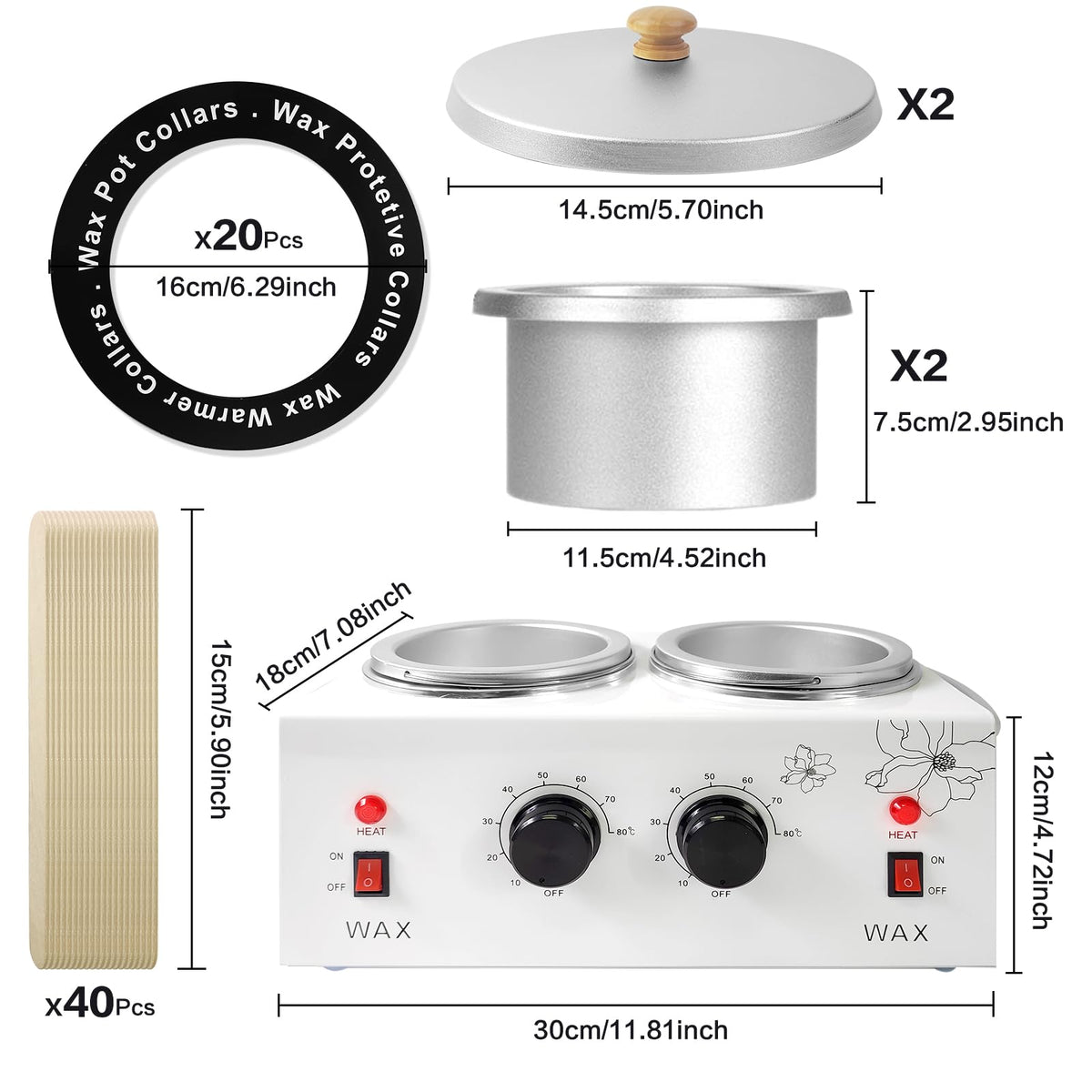 folconroad wax warmer in use for full body hair removal