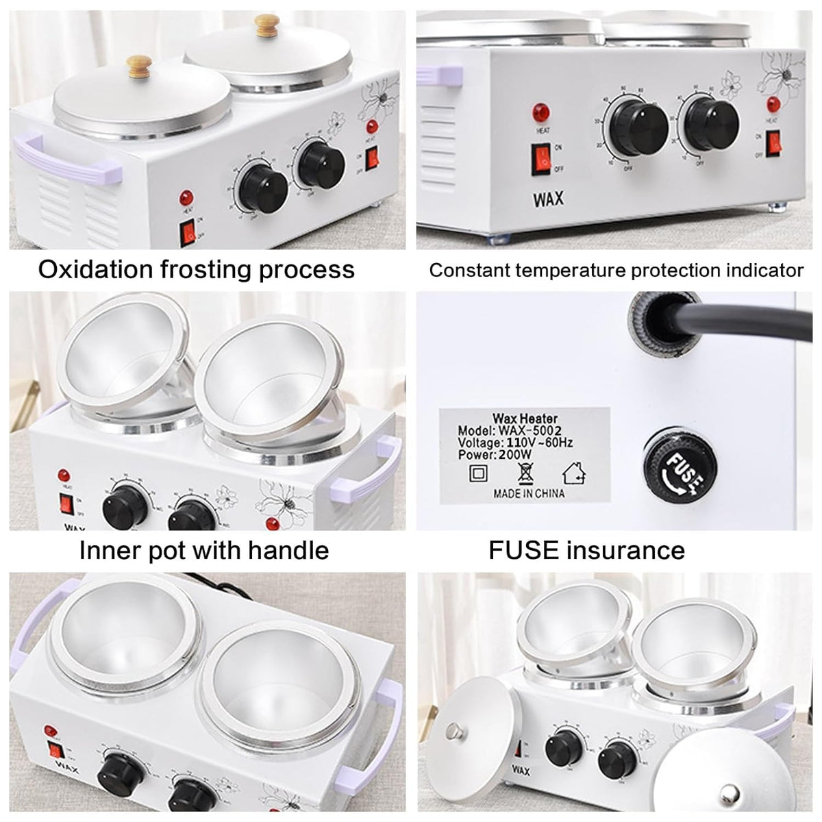 folconroad wax warmer with included 40 waxing sticks and protection rings