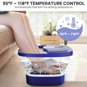 Folded HOSPAN Electric Foot Spa for easy storage