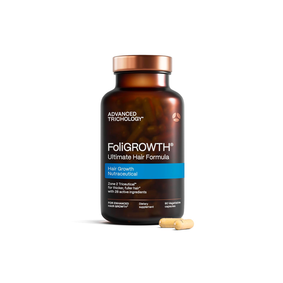 FoliGROWTH® Hair Growth Supplement front view, 125g