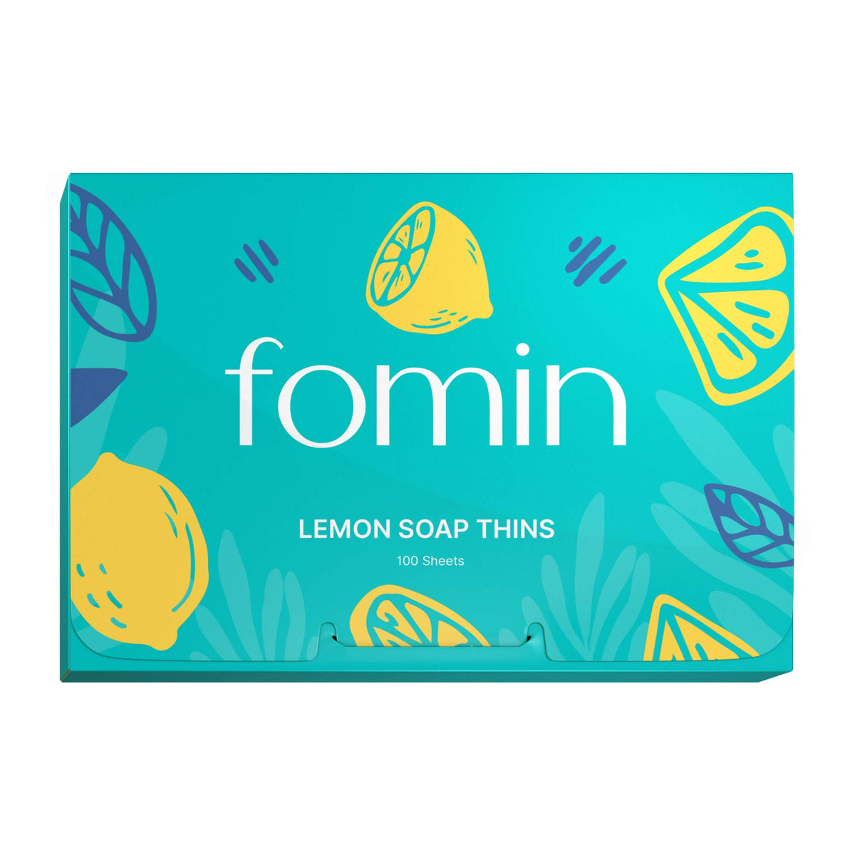 FOMIN Antibacterial Paper Soap Sheets Lemon front view