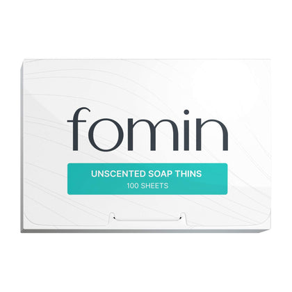 FOMIN Paper Soap Sheets front view with packaging