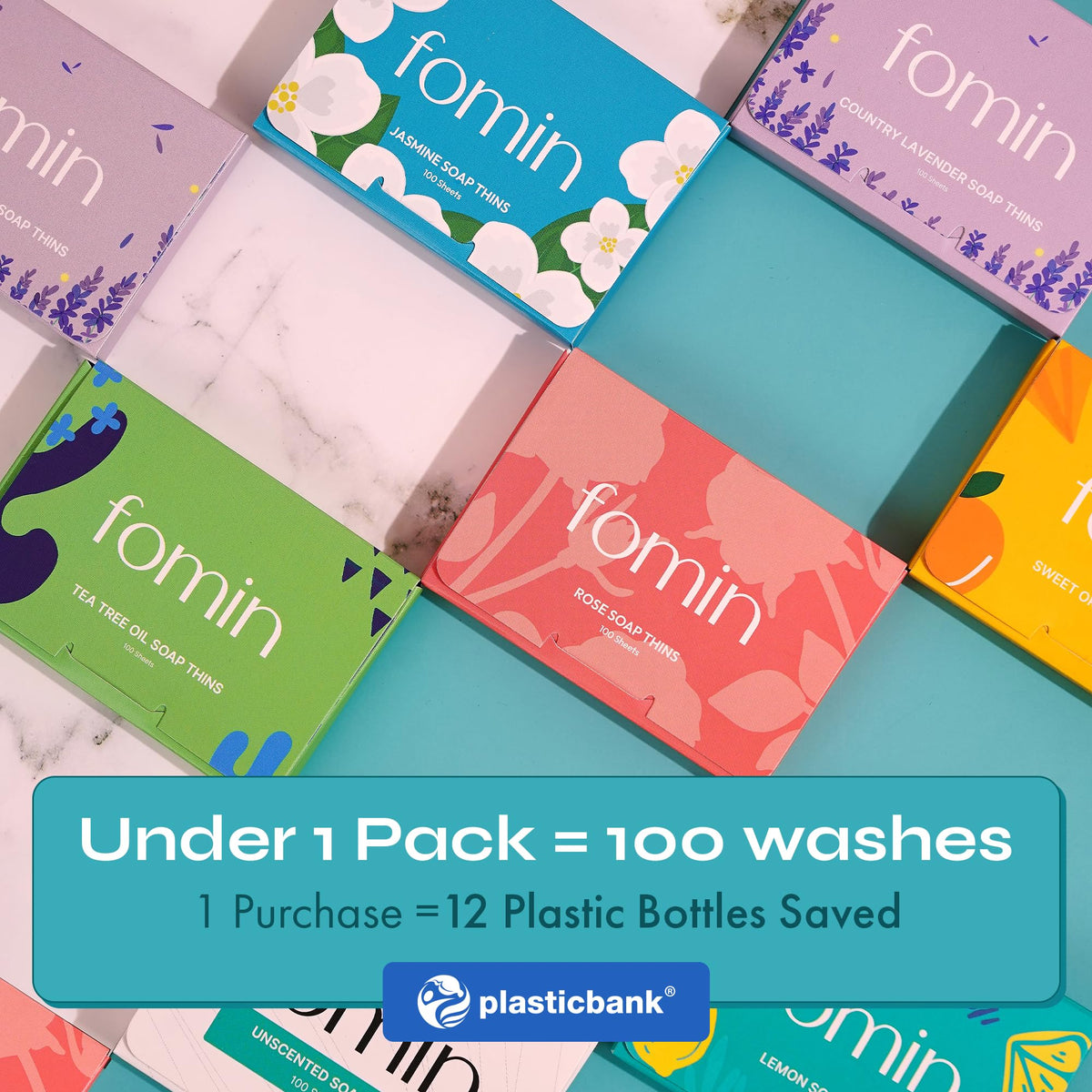 FOMIN Paper Soap Sheets travel size comparison