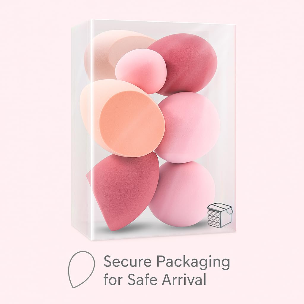 Foonbe makeup sponges in travel case