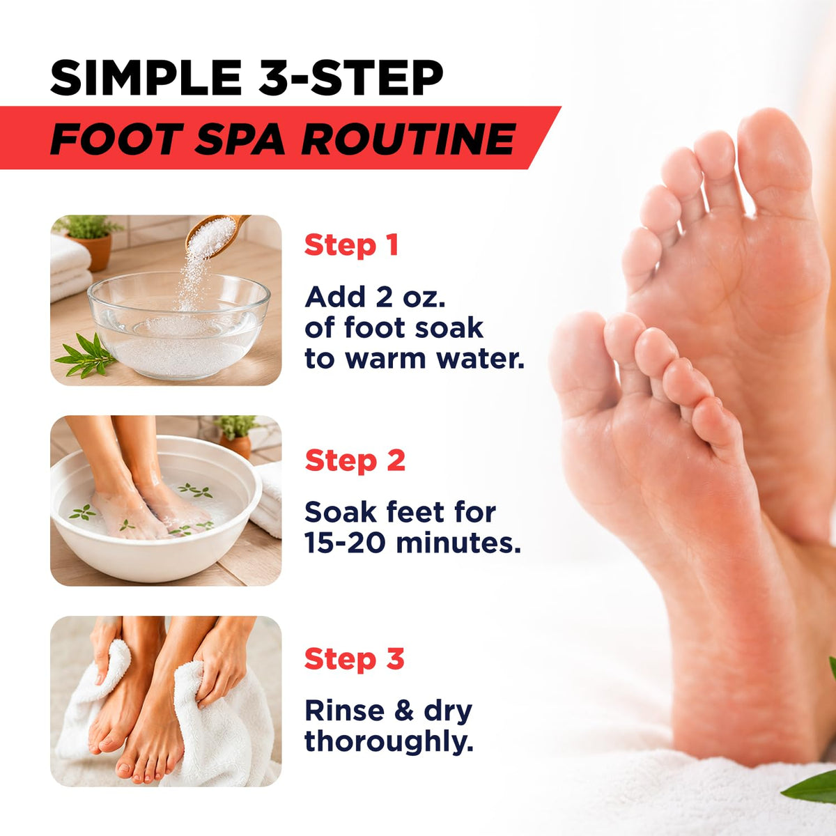 FOOT Foot Soak ingredients list on packaging