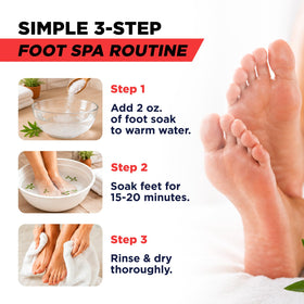 FOOT Foot Soak ingredients list on packaging