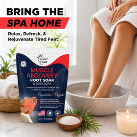 FOOT Foot Soak with lavender flowers
