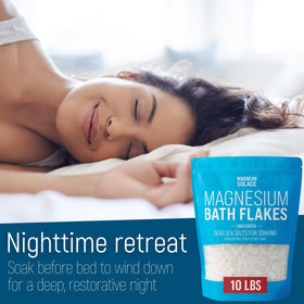 Foot soak with Magnum Solace Magnesium Flakes