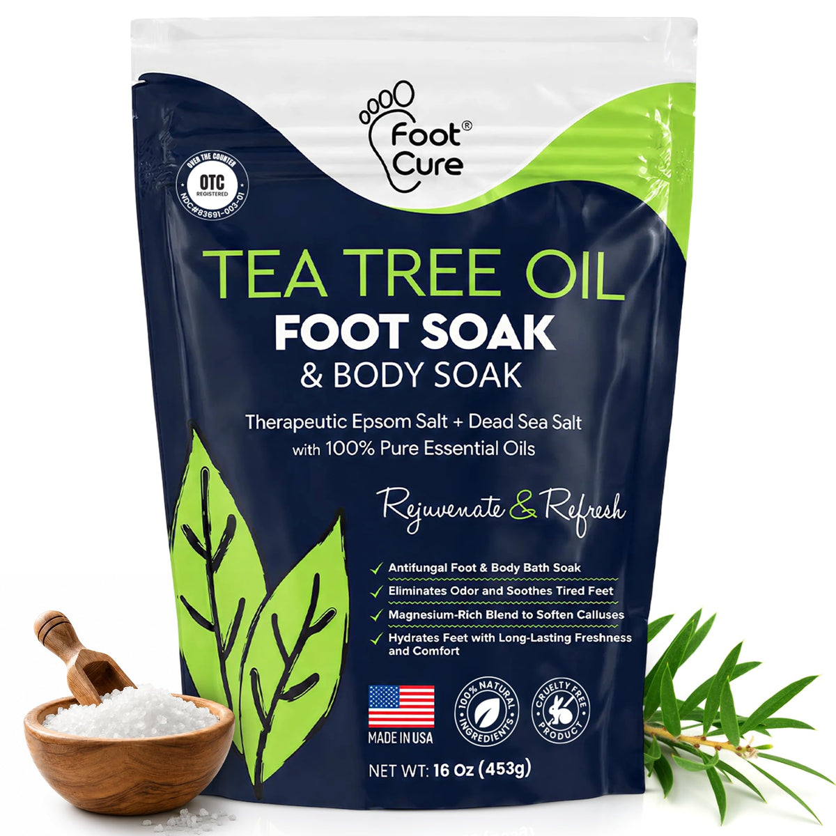 FOOT Tea Tree Oil Foot Soak 16 oz front view