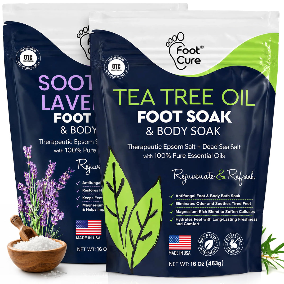 FOOT Tea Tree Oil & Lavender Foot Soak front view