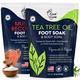 FOOT Tea Tree Oil Muscle Foot Soak front view with packaging