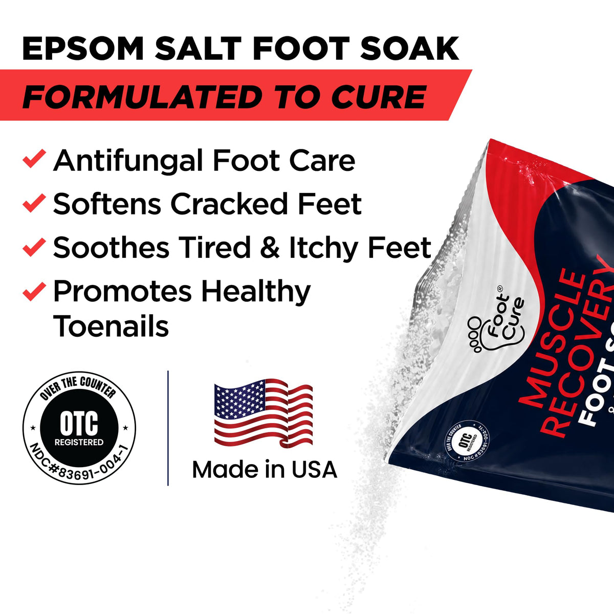 FOOT Tea Tree Oil Muscle Foot Soak in a bowl with water