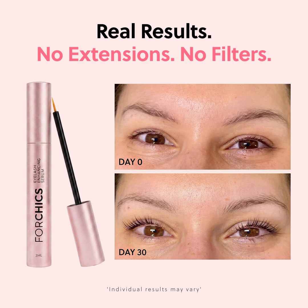 Forchics Eyelash Growth Serum being applied to lashes