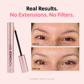 Forchics Eyelash Growth Serum being applied to lashes