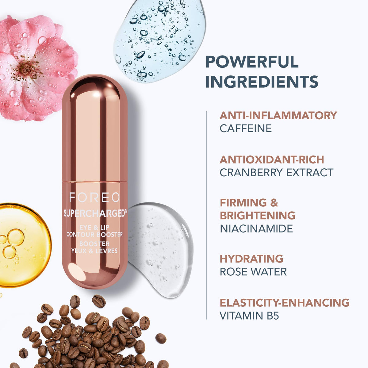 FOREO BEAR 2 device with lavender serum beside it