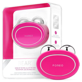 FOREO Bear Microcurrent Facial Device front view in fuchsia