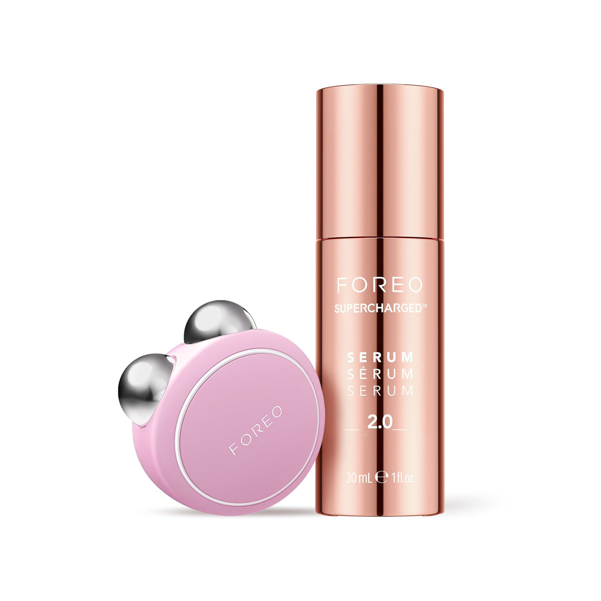 FOREO BEAR Mini facial toning device in pearl pink
