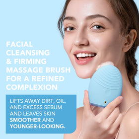 FOREO LUNA 3 Facial Cleansing Brush side view showing silicone touchpoints