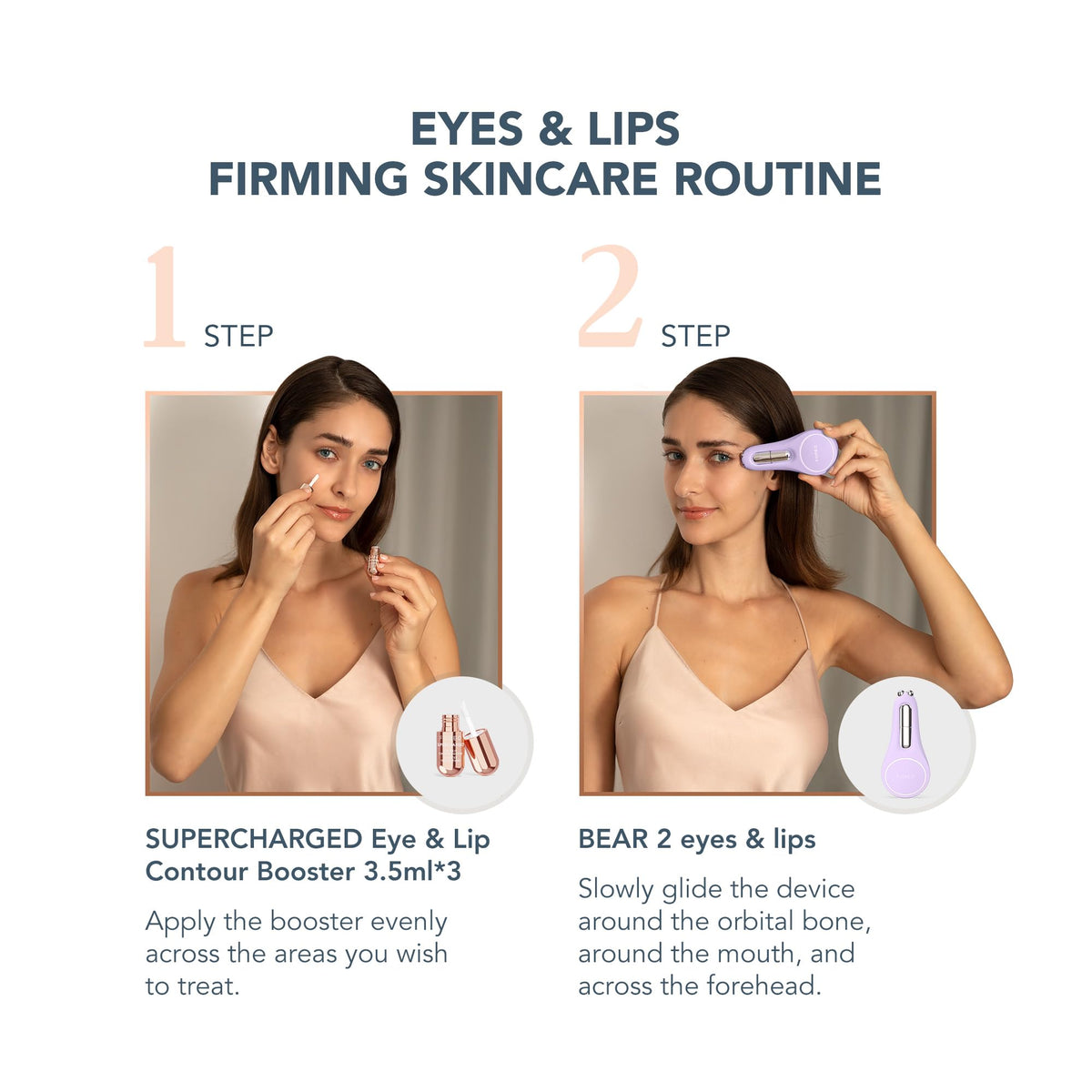 FOREO SUPERCHARGED Eye & Lip Contour support Serum packaging