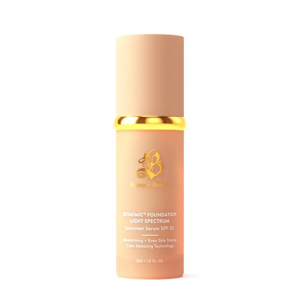 Forever Bloom Bio Mimic Foundation front view with packaging
