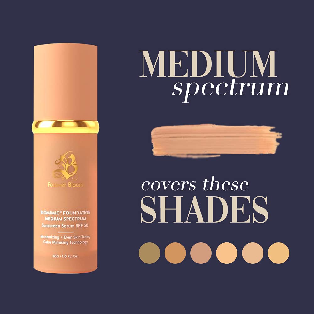 Forever Bloom Bio Mimic Foundation in natural light