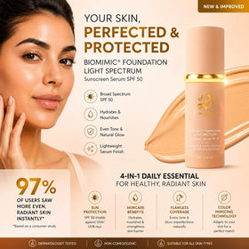 Forever Bloom Bio Mimic Foundation swatch on skin