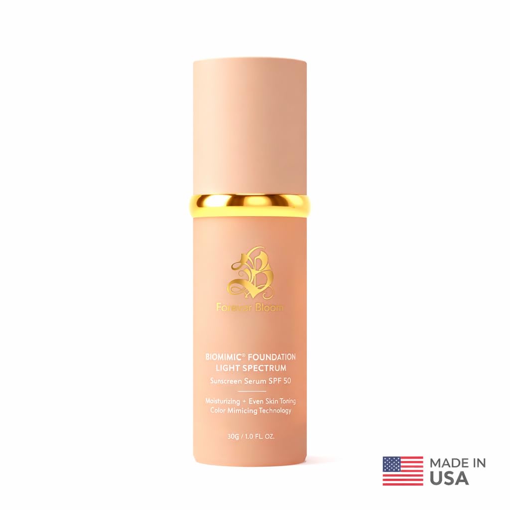 Forever Bloom Bio Mimic Foundation with sun protection label