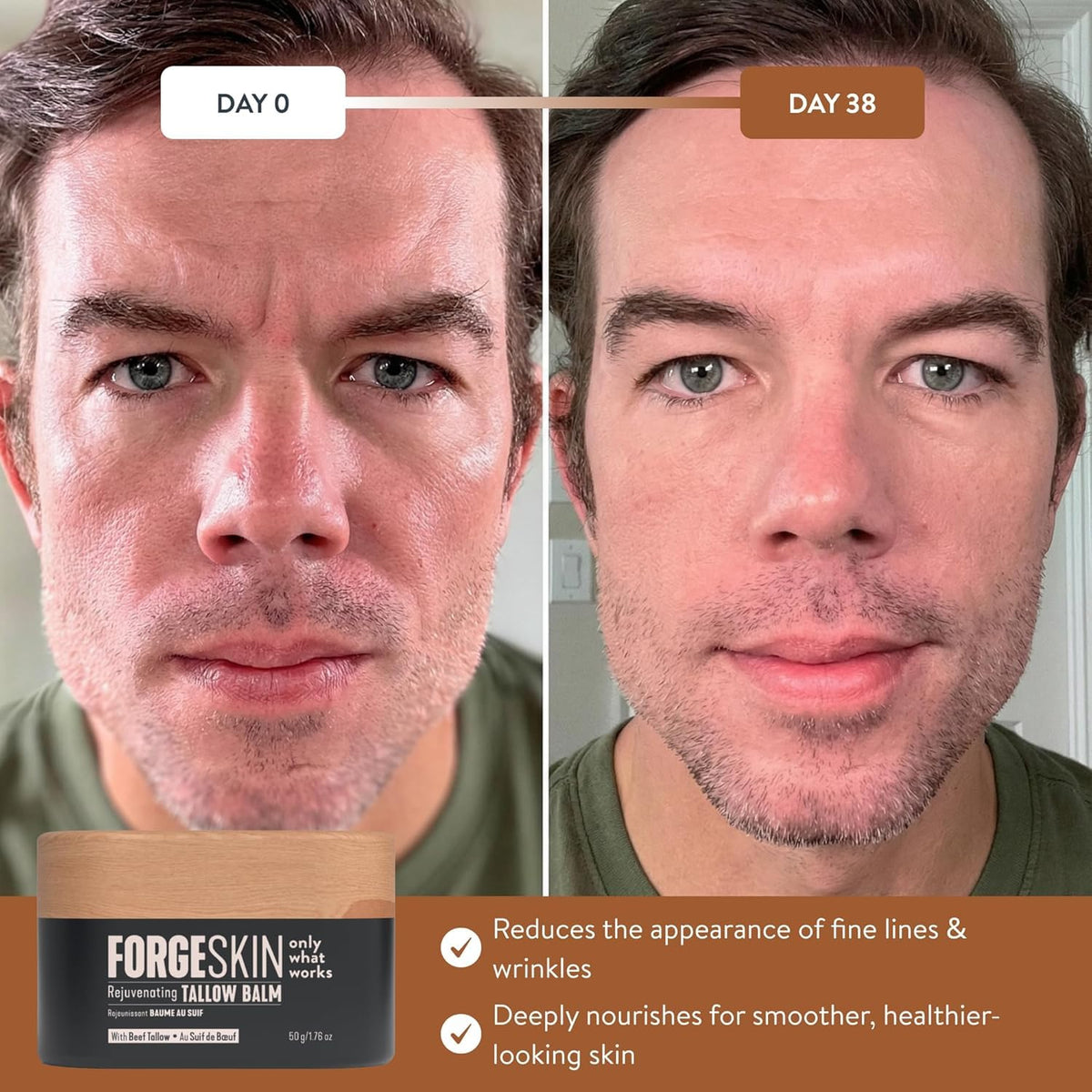 Forge Skin Beef Tallow Balm lifestyle usage