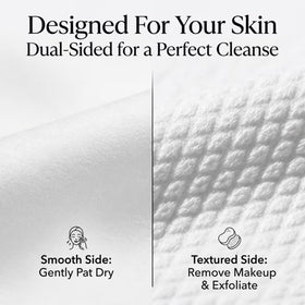 ForPro Disposable Face Towels being used for makeup removal