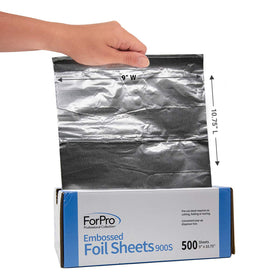 ForPro Embossed Foil Sheets 9x10.75in stacked in dispenser