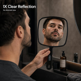 ForPro Handheld Mirror with hang hole for storage