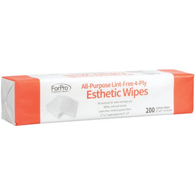 ForPro Lint-Free Wipes pack showing dimensions 2x2 in