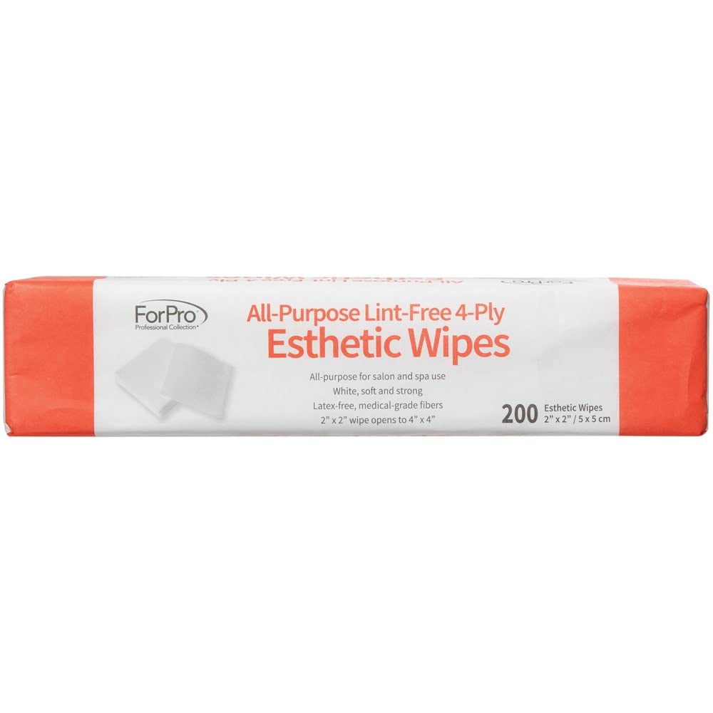 ForPro Lint-Free Wipes used in a salon setting