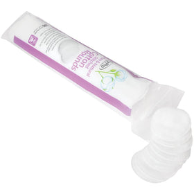 ForPro Pure Cotton Rounds in use for makeup removal