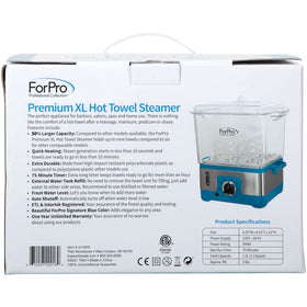 ForPro XL Hot Towel Steamer close-up of control panel