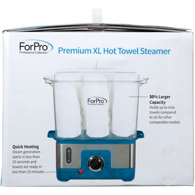 ForPro XL Hot Towel Steamer in salon setting