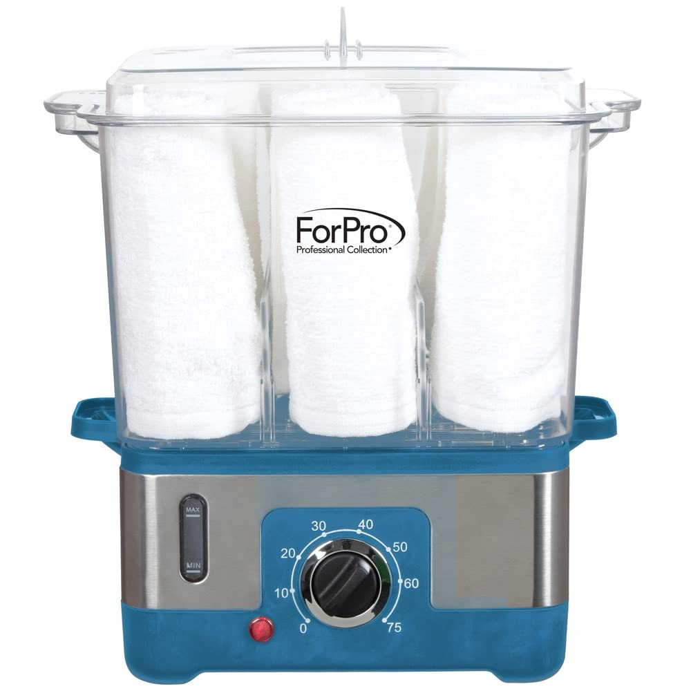 ForPro XL Hot Towel Steamer with towels inside